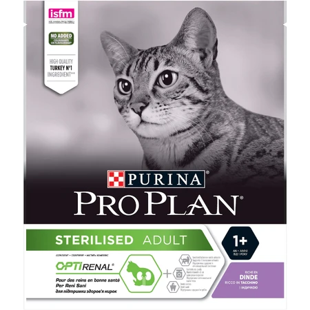 Сухий корм для кішок Purina Pro Plan Sterilised Adult 1+ з індичкою 400 г: ціни та характеристики