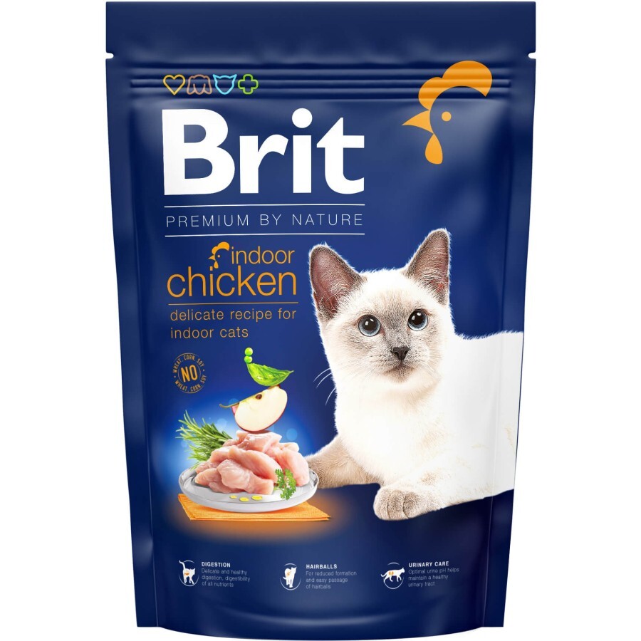 Сухий корм для кішок Brit Premium by Nature Cat Indoor 1.5 кг: ціни та характеристики