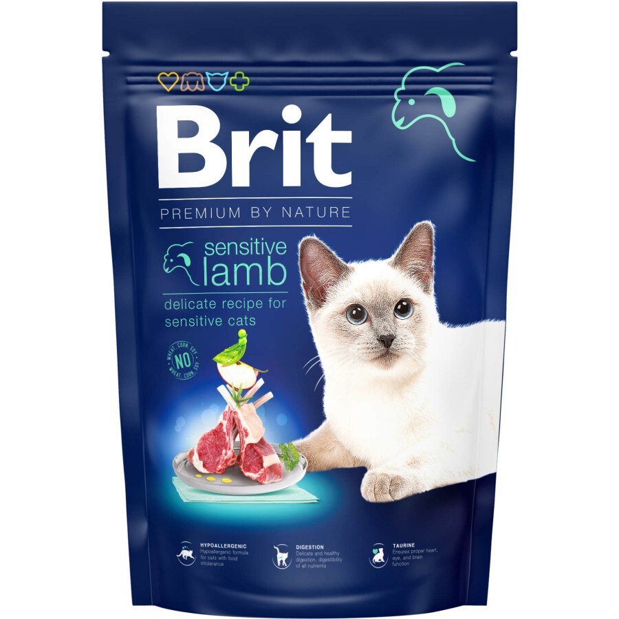 Сухой корм для кошек Brit Premium by Nature Cat Sensitive 1.5 кг: цены и характеристики