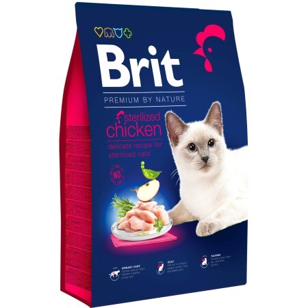 Сухий корм для кішок Brit Premium by Nature Cat Sterilised 8 кг