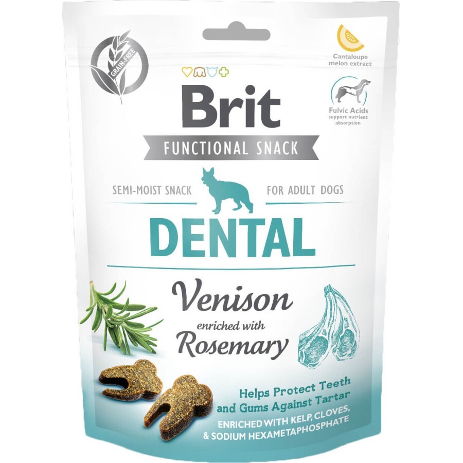 Ласощі для собак Brit Care Dental оленина з розмарином 150 г: ціни та характеристики