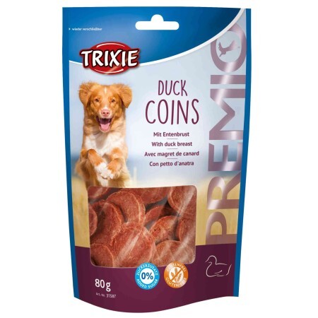 Лакомство для собак Trixie Premio Duck Coins утка 80 г