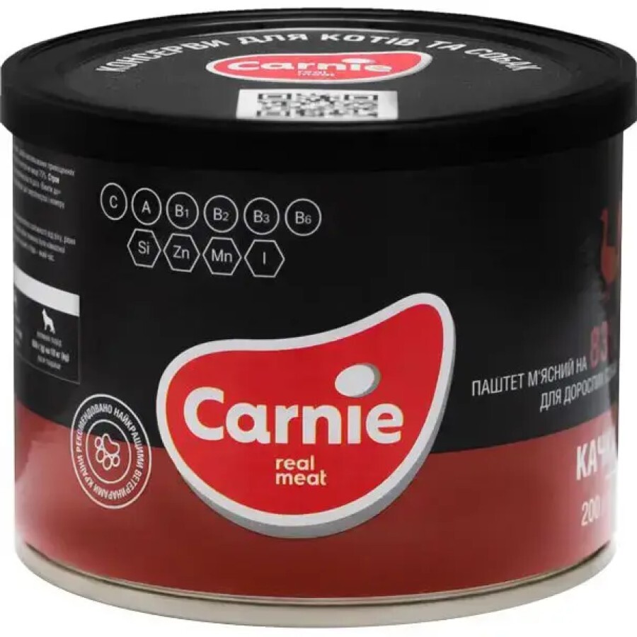 Консерви для собак Carnie Dog м'ясний паштет з качки 800 г: ціни та характеристики