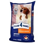 Сухой корм для собак Club 4 Paws Премиум. Для средних пород 14 кг(П): цены и характеристики