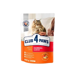 Сухой корм для кошек Club 4 Paws Премиум. С эффектом выведения шерсти 300 г 