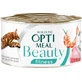 Консерви для котів Optimeal Beauty Fitness смугастий тунець у соусі з креветками 70 г