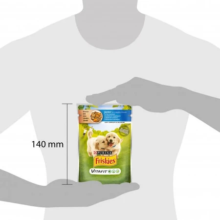Влажный корм для собак Purina Friskies Junior с курицей и морковью в соусе 100 г: цены и характеристики