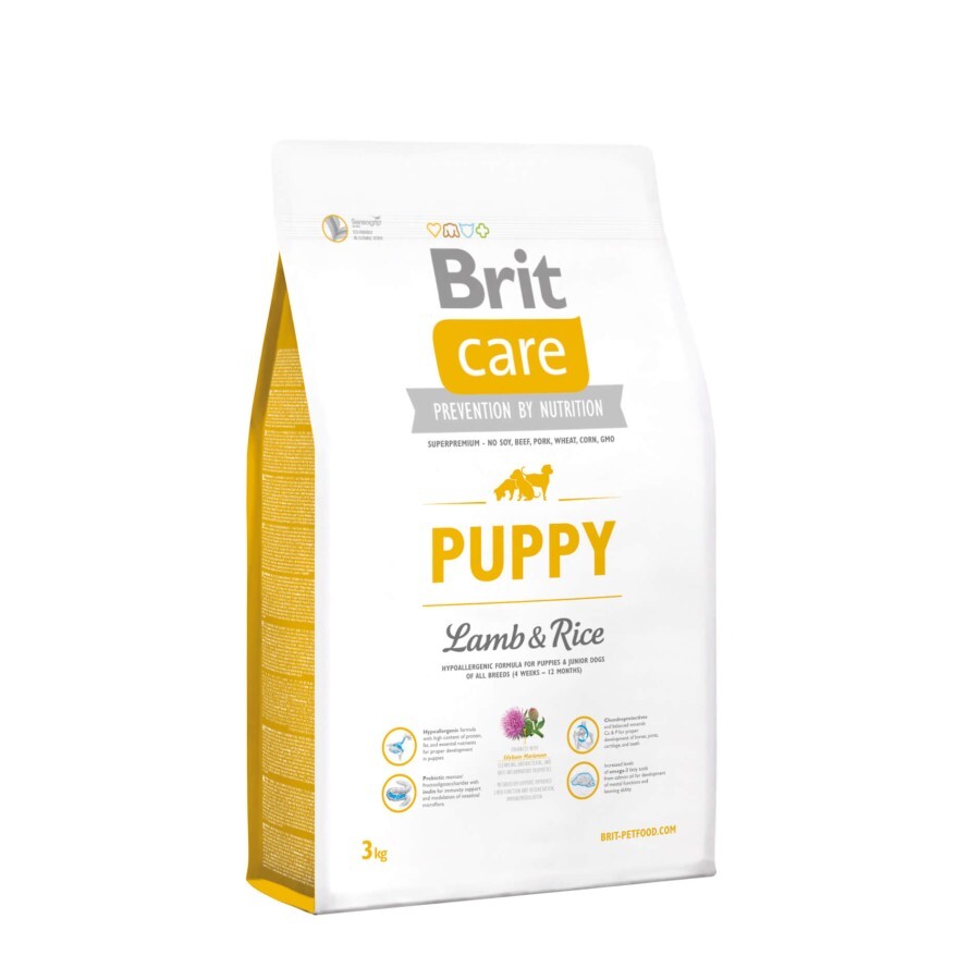 Сухий корм для собак Brit Care Puppy Lamb and Rice 3 кг: ціни та характеристики