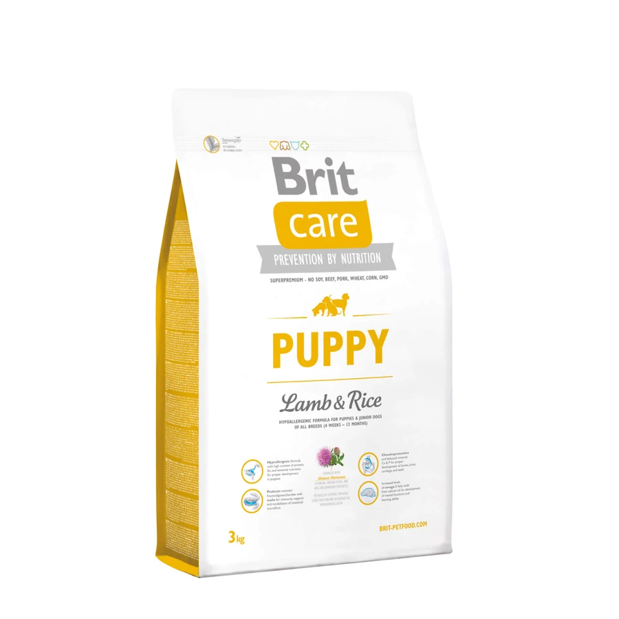 Сухой корм для собак Brit Care Puppy Lamb and Rice 3 кг : цены и характеристики