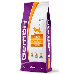 Сухий корм для кішок Gemon Cat Adult complete курка з індичкою 10 кг