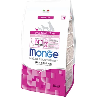 Сухий корм для собак Monge Extra Small Puppy зі смаком курки 800 г