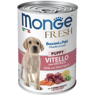 Консерви для собак Monge Dog FRESH Puppy телятина з овочами 400 г