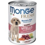 Консерви для собак Monge Dog FRESH Puppy телятина з овочами 400 г