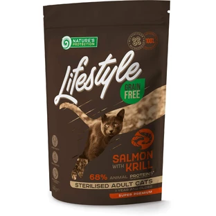 Сухой корм для кошек Nature's Protection Lifestyle Grain Free Salmon with krill Sterilised 400 г