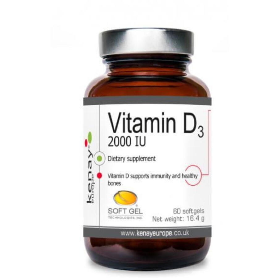 Вітамін D3 із ланоліну Кенай капсули 2000 МО №60 во флак: ціни та характеристики