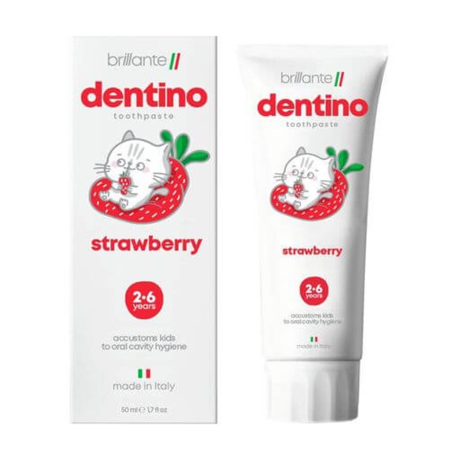 Зубная паста-гель Brillante Dentino Raspberry Junior с 6 лет, 50 мл: цены и характеристики