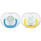 Пустышка силиконовая Philips AVENT Fashion с 6-18 месяцев для мальчиков SCF180/27 2 шт