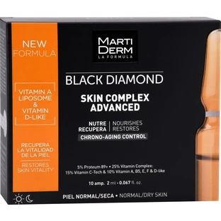 Сироватка для обличчя MartiDerm Black Diamond Skin Complex Advanced ампули 2 мл 10 шт
