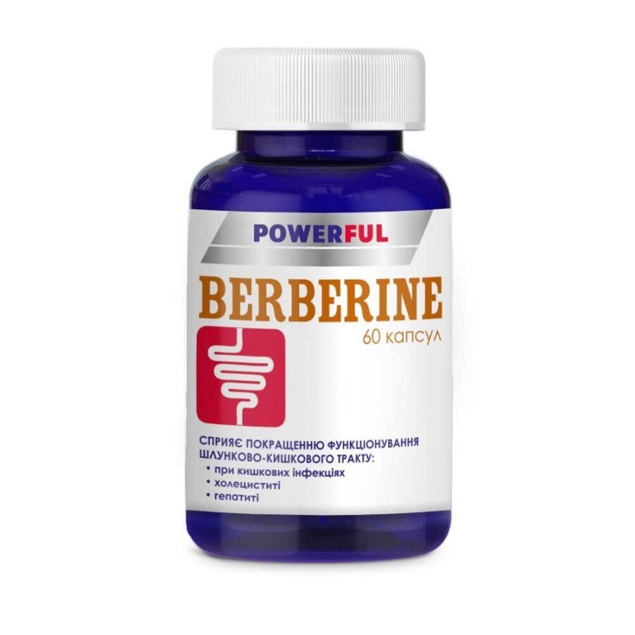 Берберин Powerful капсулы 500 мг №60: цены и характеристики