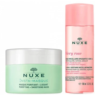 Набор Nuxe Инста-маска очищающая, 50 мл + Very rose мицеллярная вода 3-в-1, 100 мл