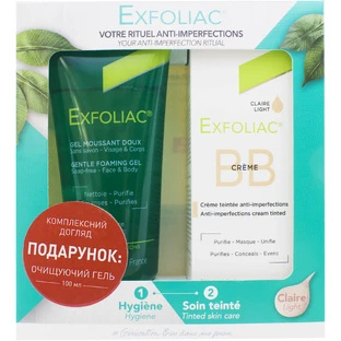 Набір Noreva Exfoliac BB крем 30 мл + Гель очищуючий для чутливої шкіри 100 мл