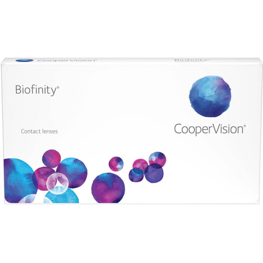 Контактні лінзи Biofinity 6 шт. 8.6 -0.25: ціни та характеристики