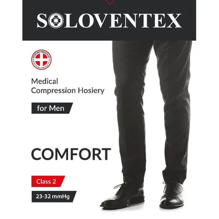 Чулки мужские Soloventex Comfort с открытым носком 2 класс компрессии, размер M, бежевый : цены и характеристики