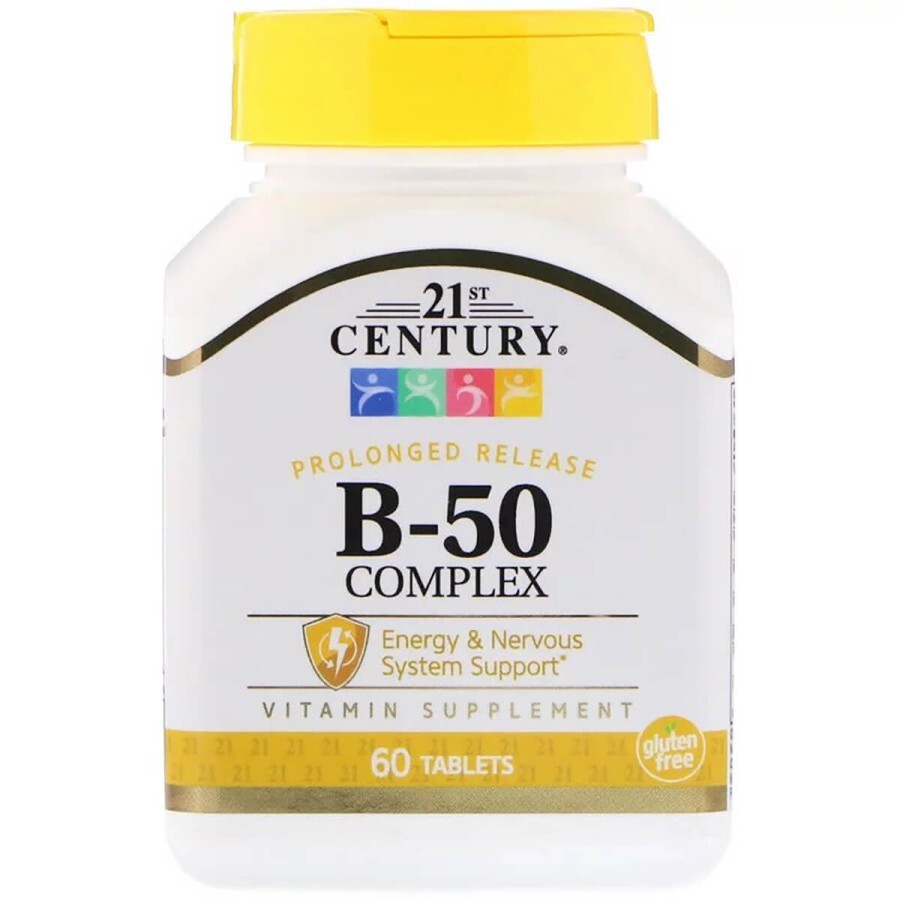 Комплекс B-50, 21st Century,  60 таблеток: ціни та характеристики