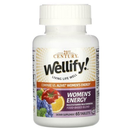 Мультивитамины для Женщин, Wellify, Women's Energy, 21st Century, 65 таблеток