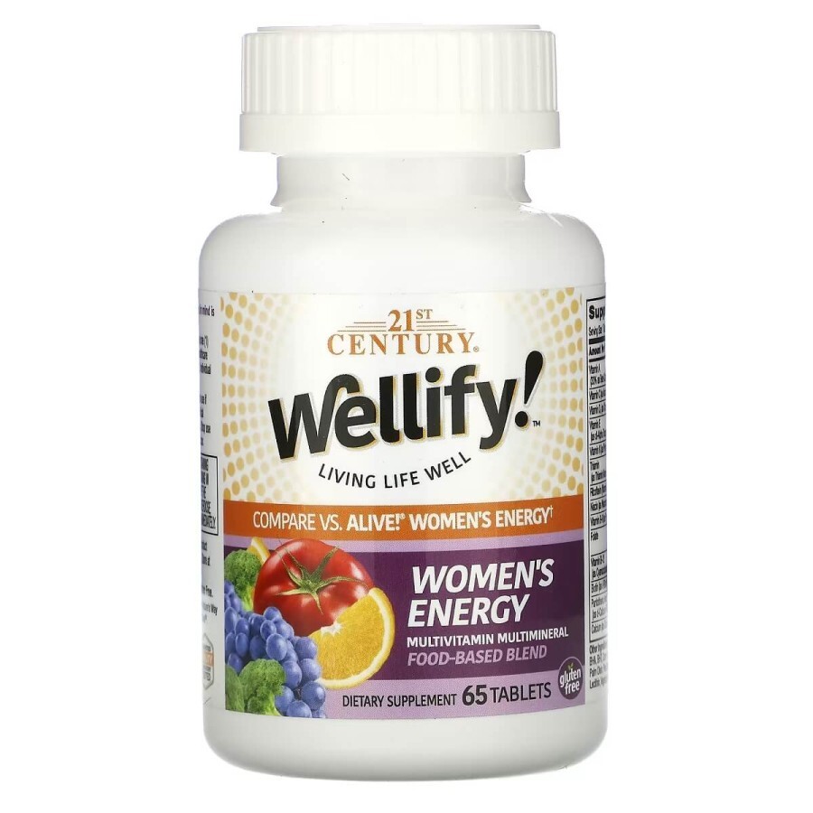Мультивітаміни для Жінок, Wellify, Women's Energy, 21st Century, 65 таблеток: ціни та характеристики