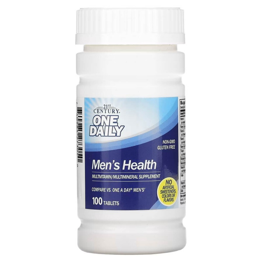 Мультивітаміни для Чоловіків, One Daily, Men's Health, 21st Century, 100 таблеток: ціни та характеристики