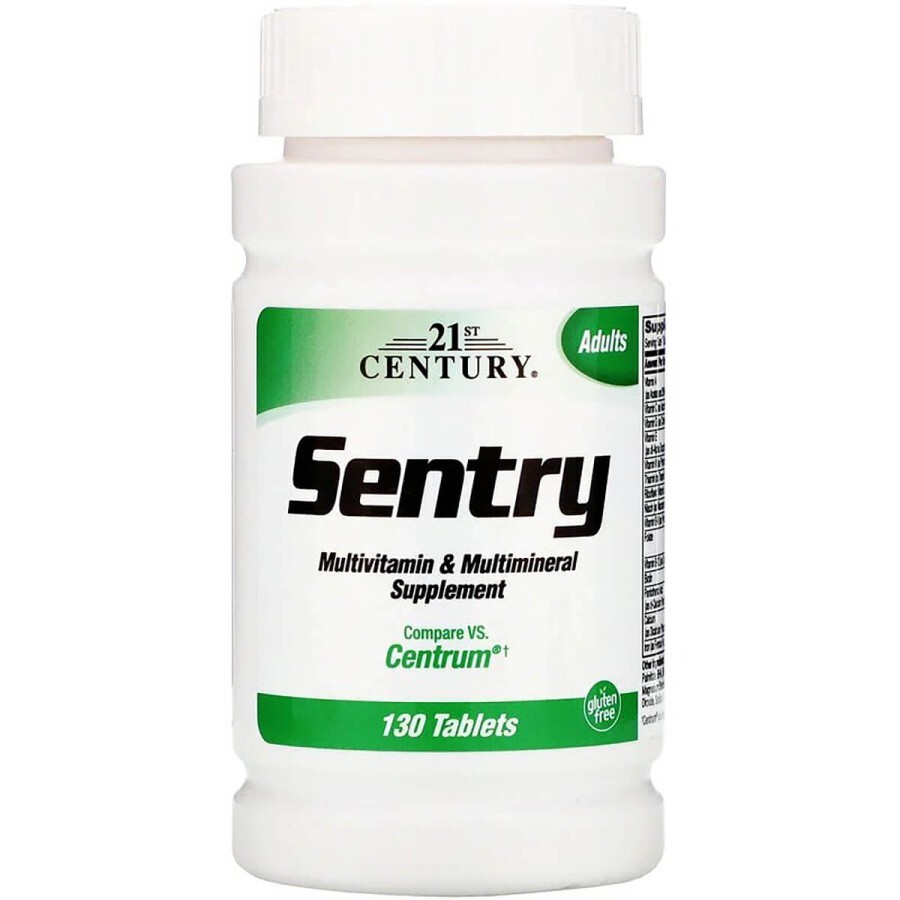 Мультивитаминная и мультиминеральная добавка, Sentry, 21st Century,130 таблеток: цены и характеристики