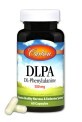 DLPA (фенилаланин) 500мг, DL-Phenylalanine, Carlson, 60 капсул