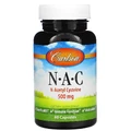 NAC (N-Ацетил-L-Цистеин), 500 мг, Carlson, 60 капсул