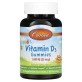 Витамин D3 Детский, 1000 МЕ, вкус фруктов, Kid&#39;s Vitamin D3 Gummies, Carlson, 60 вегетарианских жевательных конфет