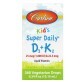 Витамин D3+K2 для детей в каплях, 1000 МЕ и 22,5 мкг, Kid&#39;s Super Daily D3+K2, Carlson, 10.16 мл