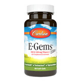 Витамин E, 400 МЕ (268 мг), E-Gems Elite, Carlson, 60 желатиновых капсул 