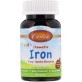 Железо Детское, 15 мг, вкус клубники, Kid&#39;s Chewable Iron, Carlson, 60 жевательных таблеток