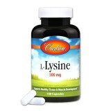 Лізин 500мг, L-Lysine, Carlson, 100 капсул