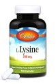 Лизин 500мг, L-Lysine, Carlson, 100 капсул