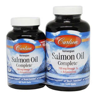 Лососевый Жир, Salmon Oil Complete, Carlson, 120+60 желатиновых капсул