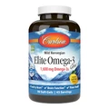 Омега-3, Смак Лимона, Elite Omega-3 Gems, Carlson, 90 желатинових капсул