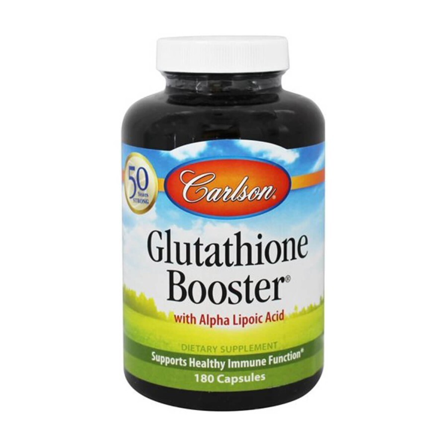 Посилювач Глутатіону, Glutathione Booster, Carlson, 180 капсул: ціни та характеристики