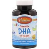 Риб'ячий жир (DHA) для Дітей, Смак Апельсина, Kid's Chewable, Carlson, 120 желатинових капсул