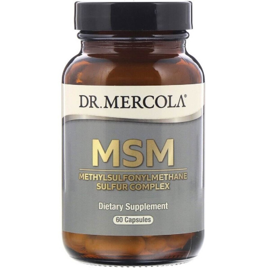 МСМ, Комплекс метилсульфонілметану сірки, MSM, Dr. Mercola, 60 капсул: ціни та характеристики