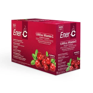 Витаминный Напиток для Повышения Иммунитета, Вкус Клюквы, Vitamin C, Ener-C, 30 пакетиков