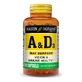 Витамины А и D3, Vitamins A & D3, Mason Natural, 100 гелевых капсул