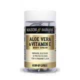 Крем для шкіри з алое вера та вітаміном Е, Aloe Vera & Vitamin E Body Cream, Mason Natural, 60 відривних капсул