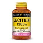 Лецитин 1200мг, Lecithin, Mason Natural, 100 гелевих капсул: ціни та характеристики