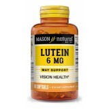 Лютеїн 6мг, Lutein, Mason Natural, 60 гелевих капсул